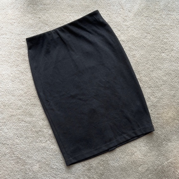 Philosophy Dark Gray Stretch Pencil Skirt - Picture 1 of 12
